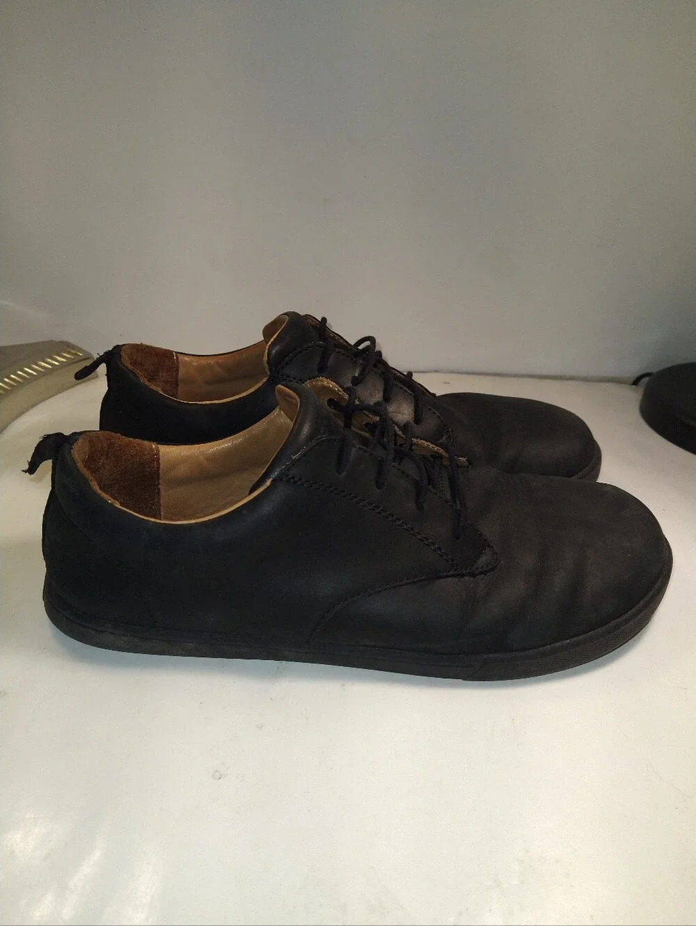 Xero Glenn Dress Black Leather Barefoot Casual Shoes Men's sz 12.